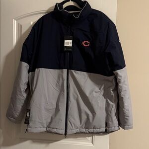 Chicago Bears Nike Men's Black and Gray Puffer Jacket